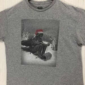 Star Wars Darth Vader Christmas Graphic Tee Shirt Men's‎ Size XL